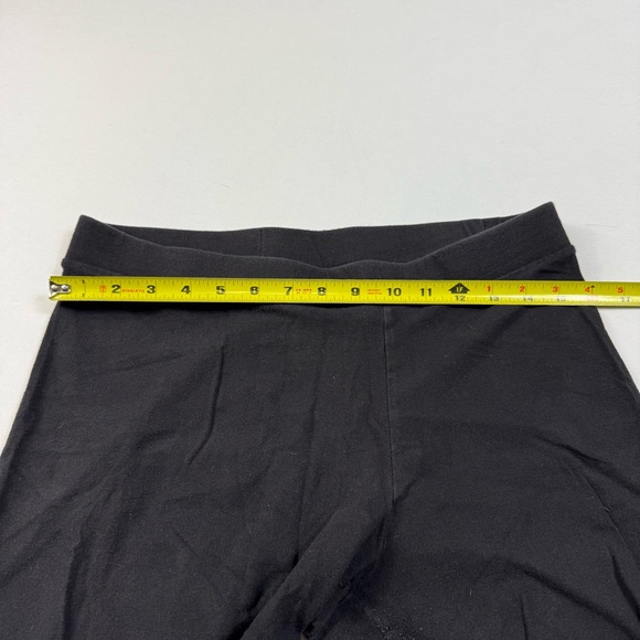 LC Lauren Conrad Leggings Women's Size L Solid Black High Cotton 95/5 Stretch - Picture 5 of 9